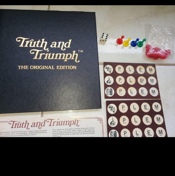 Truth And Triumph The Original Edition Board Game Vintage 1984 - Picture 5 of 6